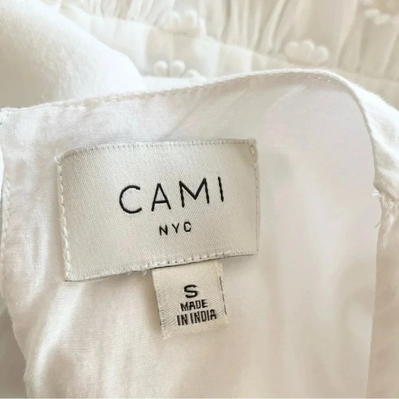 Cami NYC Carolina Floral Applique White Long Sleeve Mini Dress Size Small - Picture 10 of 16